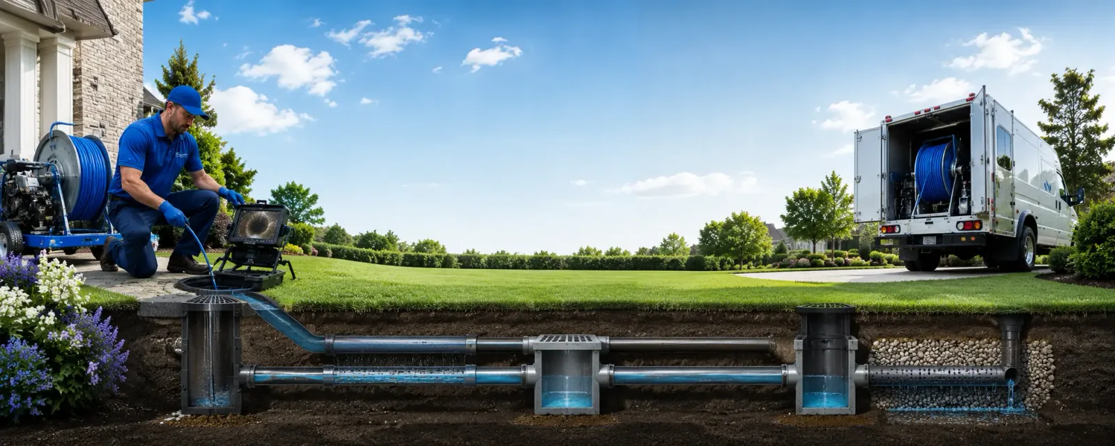 Outdoor drain cleaning information for Akron, MI